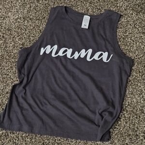 Women's Graphic Printed MAMA Tank Top | Medium | NWOT